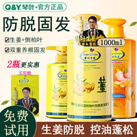 香港琴叶生姜洗发水护发素姜汁侧柏叶防脱发固发控油蓬松官方正品