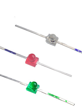 一字型 长脚 小蝴蝶 LED贴片灯珠 发光管 蓝色 二极管 蓝灯 蓝光