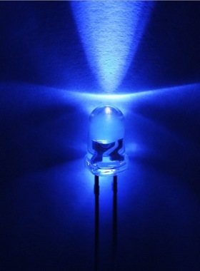 警闪灯 长排警示灯专用5mm圆头蓝色led灯珠保三年 1件等于1000PCS