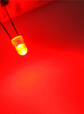 3mm波长650nm 650nm LED光源 红光发光管 F3灯珠 大尺寸芯片超亮