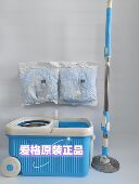 爱格T5旋转拖把拖地神器双驱不锈钢液压加强杆一拖家用甩干免手洗