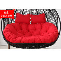 The double backrest cushion of the hanging chair is thickened and enlarged, and can be disassembled and washed. It is also suitable for the chair cushion of the bird's nest cradle swing and the balcony hanging basket thumbnail 7