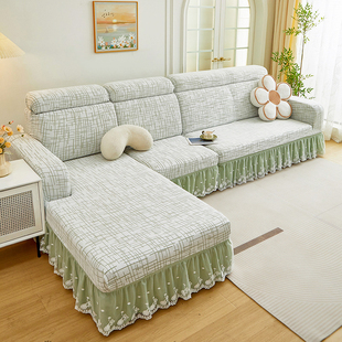一体全包沙发套罩防猫抓防尘罩保护套懒人万能三座一贵妃沙发坐垫