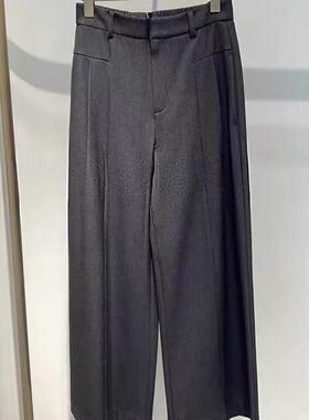 MM商场同款2025年秋新品百搭高腰显瘦直筒西装休闲裤女1GA151481