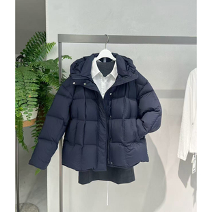 MM麦家商场同款2025冬季百搭连帽鹅绒保暖羽绒服外套女5GA180961Q