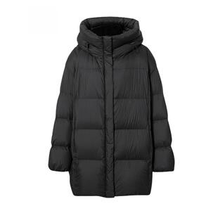 MM麦麦2025冬季新款90鹅绒保暖连帽中长款羽绒服外套女5GA980091