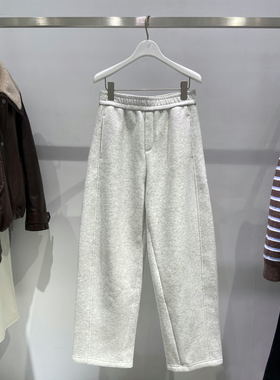 MM麦家2025冬季加绒加厚休闲裤女宽松显瘦直筒阔腿长裤4GB154091