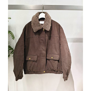 MM麦家商场同款25冬休闲百搭保暖毛毛领短款羽绒服外套4GB182581