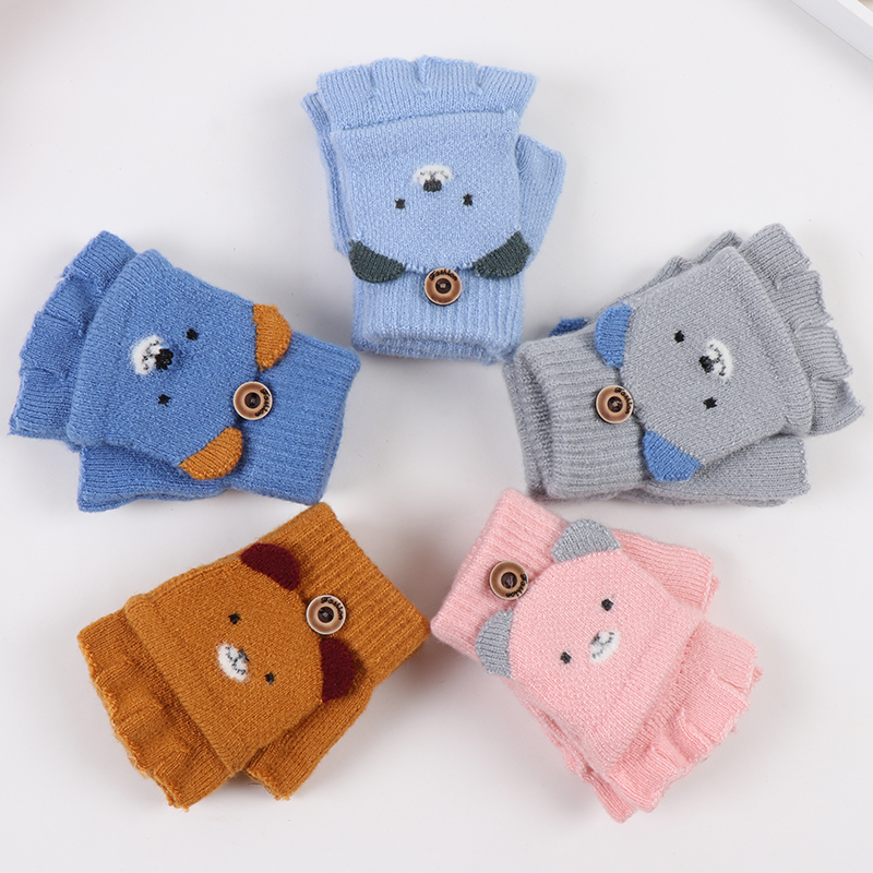 宝宝手套半指防寒保暖