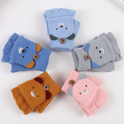 宝宝手套半指防寒保暖