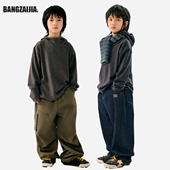 连帽内搭柔软打底衫 邦仔家童装 秋冬巨好搭配 男女童休闲宽松T恤