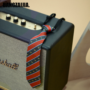 童装配饰儿童可调节红色皮筋免打结领带学院风领结