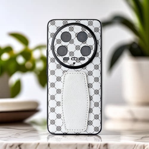 小米17ultra手机壳新潮老花皮