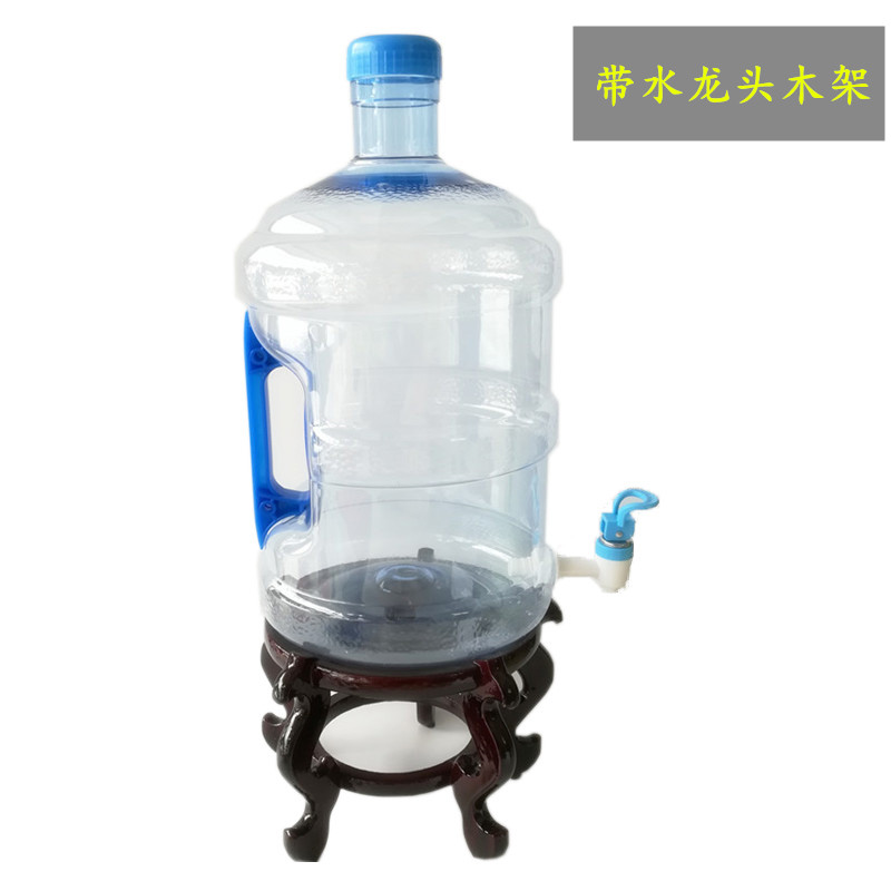 纯净水桶 7.5L带水龙头木架家用饮水机小桶 手提矿泉水桶装储水桶