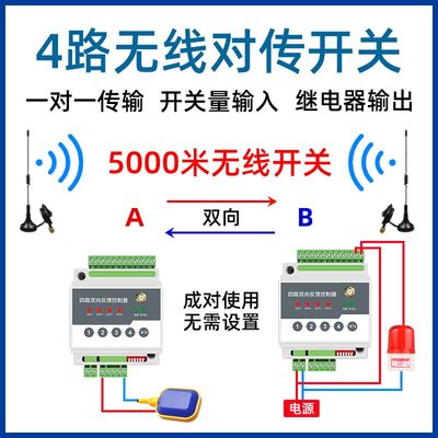 开关量无线传输模块远程IO对传