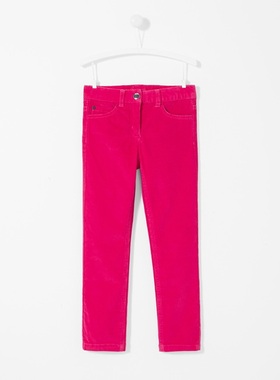 法国J家童装 女童灯心绒休闲裤 多色选 2017秋冬新款