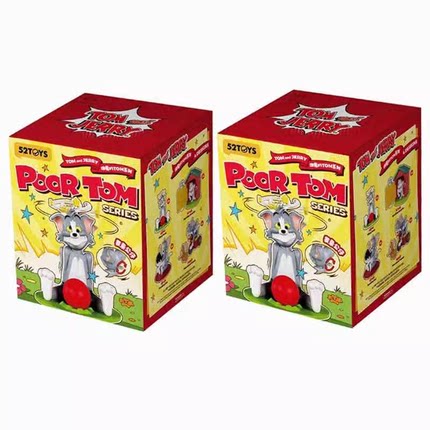 正版52TOYS猫和老鼠倒霉TOM可动盲盒手办玩具潮玩摆件TOMandJERRY