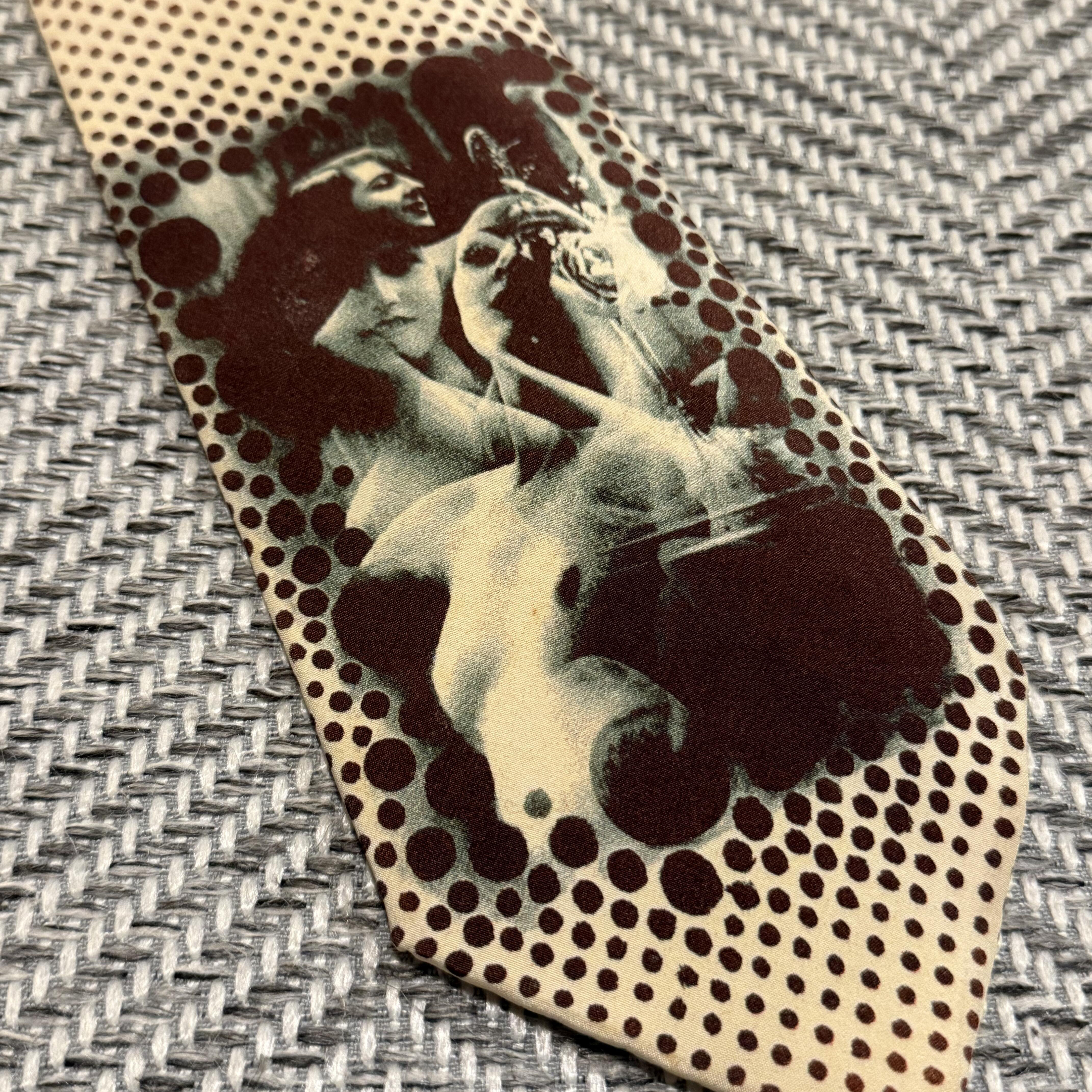 复古印花波点男士领带商务休闲