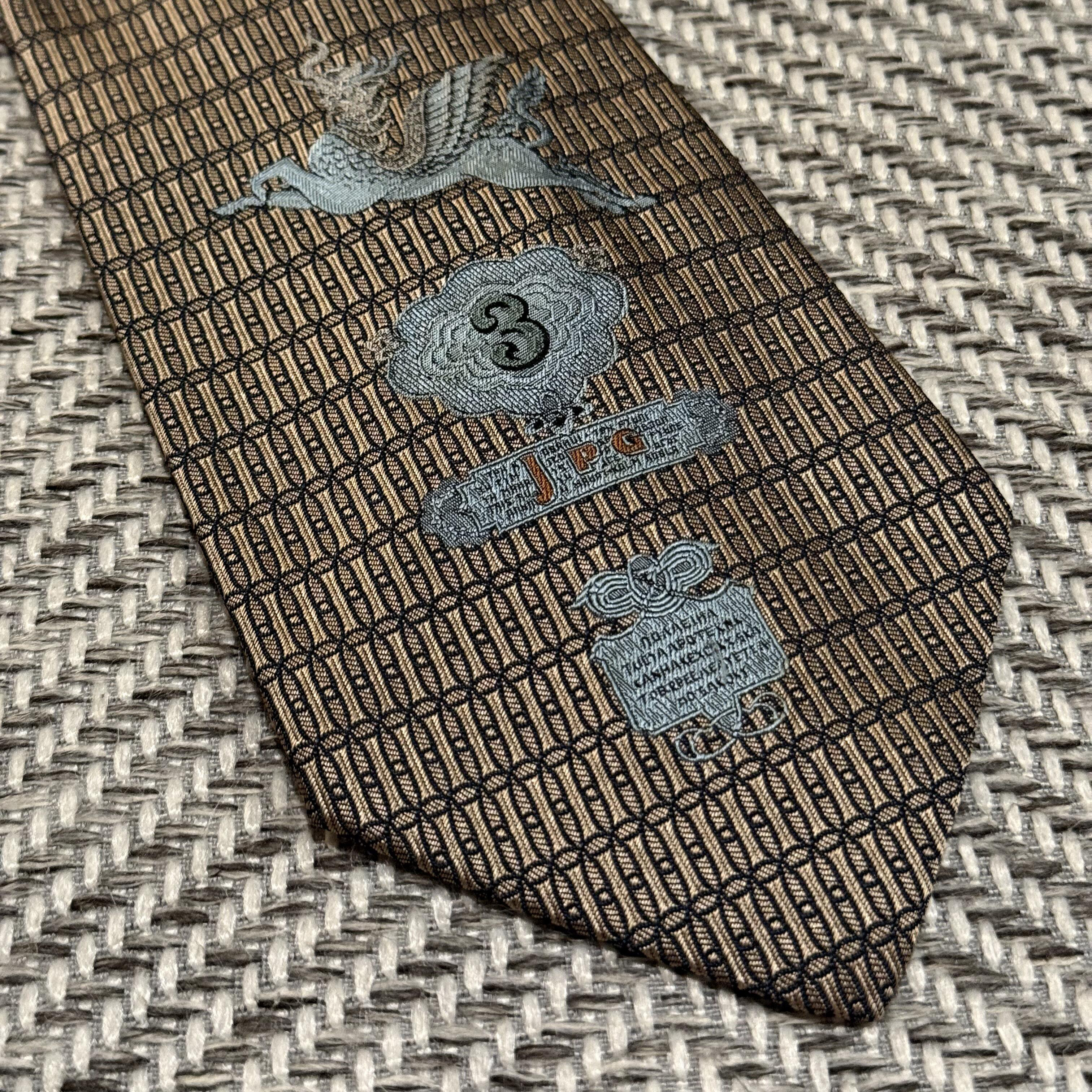 复古印花真丝商务正装领带