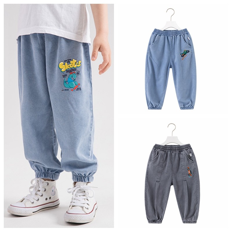 儿童天丝牛仔防蚊裤夏季薄款