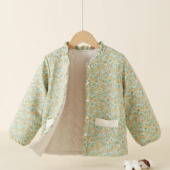 110 内搭上衣大童碎花外套 170女童加棉棉服加厚保暖棉袄女孩冬季