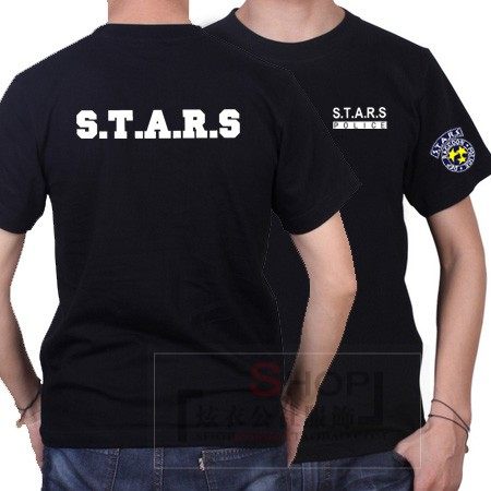 生化危机小队纯棉短袖T恤STARS男女圆领超大码吸汗保护伞欧美潮牌