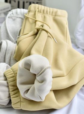 700克特厚男女同款大师裤冬季宽松束口运动卫裤休闲裤子