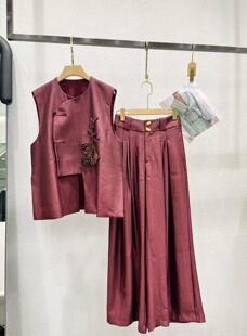 价格咨询.欧洲站原创设计师走秀时尚 贵妇名媛高定贵妇324 国风套装