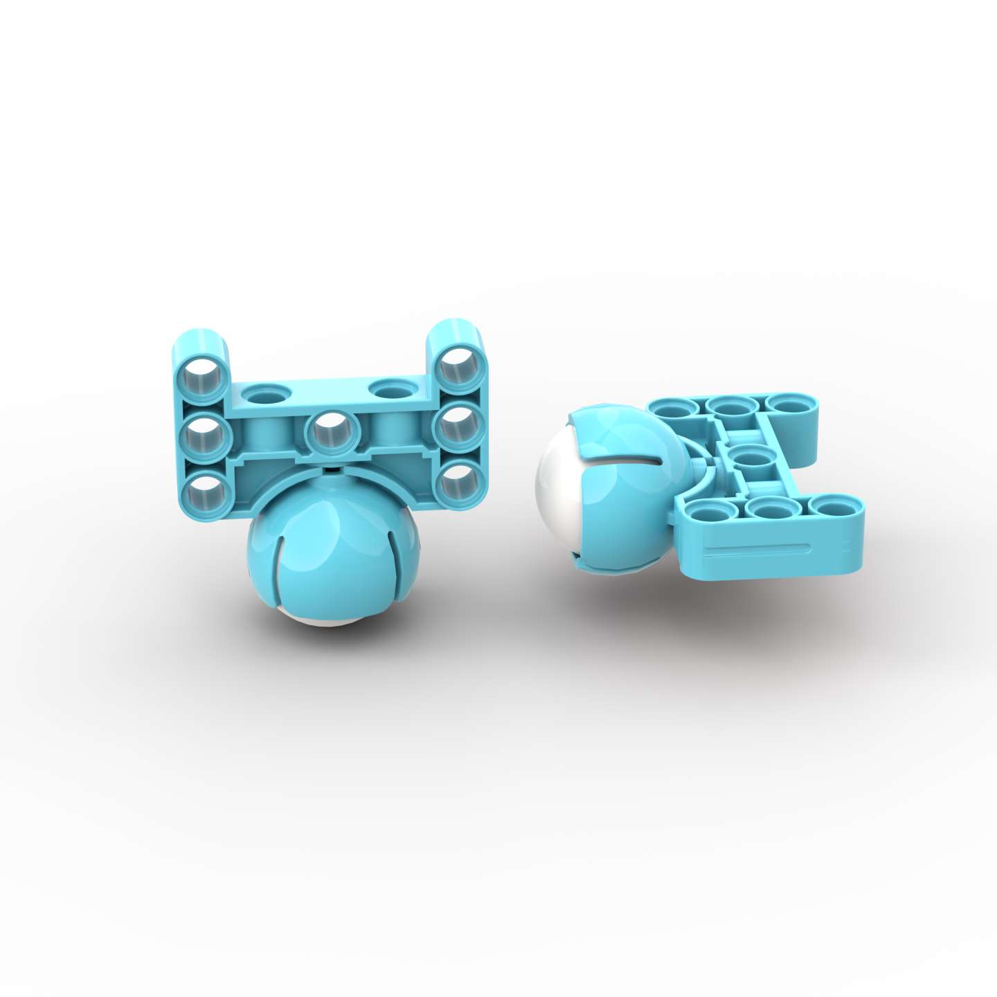 国产积木39370兼容某高52629万向轮SPIKE转向球6261590 6261647