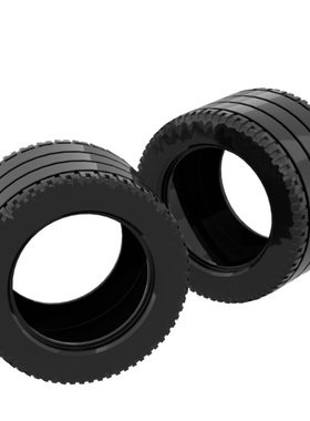 F1汽车配件 兼容乐高32296+22969 国产积木81.8x50mm轮胎轮毂