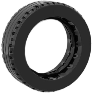 兼容乐高56904 30699国产积木moc配件 43.2x14mm轮胎轮毂补件