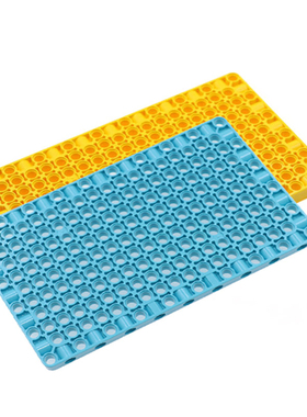 国产积木兼容乐高39369小颗粒spike零配件11x19带孔机械科技面板