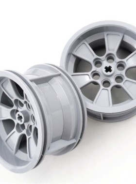 小颗粒兼容乐国产积木高15038汽车轮毂 moc科技零散配件56x34mm