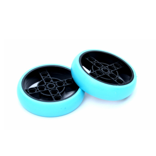 兼容乐高39367国产积木科技配件56x14mm双色橡胶带轴孔轮胎 SPIKE