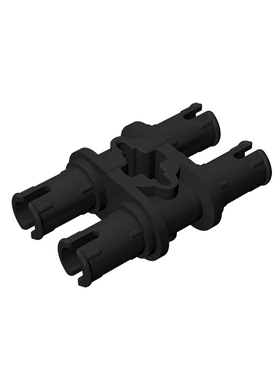 兼容乐高32138国产积木小颗粒2栓带十字孔连接器moc科技零散配件