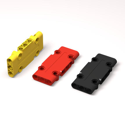 兼容乐高71709 国产积木配件3x7 科技面板零件黑 6331935moc补件