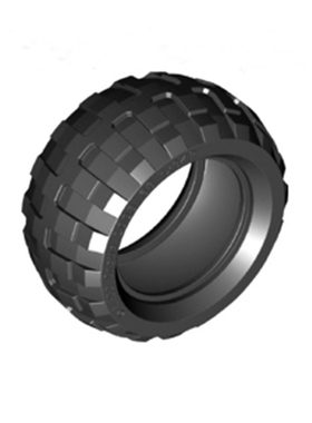 兼容乐高61480国产积木小颗粒汽车轮胎68.7X34mmoc科技零散配件