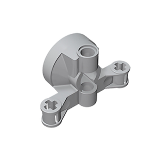 兼容乐高23801国产积木小颗粒悬挂驱动桥转向配件moc拼搭零散件