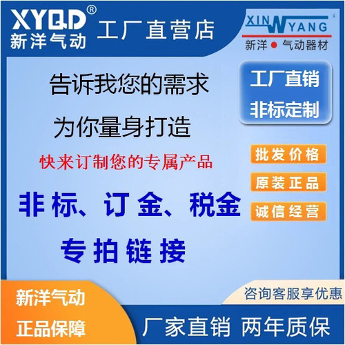 新洋气动非标气缸定制XINYANG不退不换SC/CZ/QGK/DH/MAC/MAL/CG1