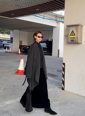 【盛朗熙AresMines】悠闲假日 苏力wool纯色中长款双面呢毛呢外套