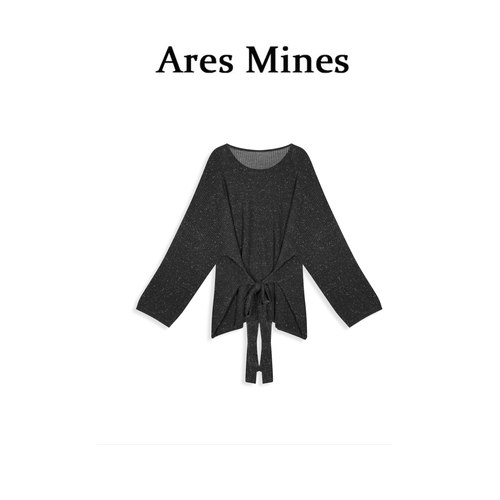 【盛朗熙Ares Mines】格调点缀 高级感坑条纹肌理三角巾围巾披肩