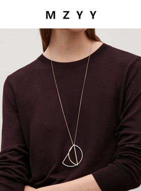 冷淡风冷淡长款毛衣链