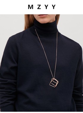 几何欧美ins长款毛衣链包邮