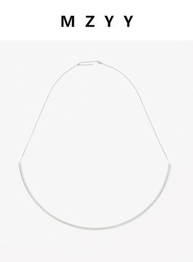 银色小众款风项链简约