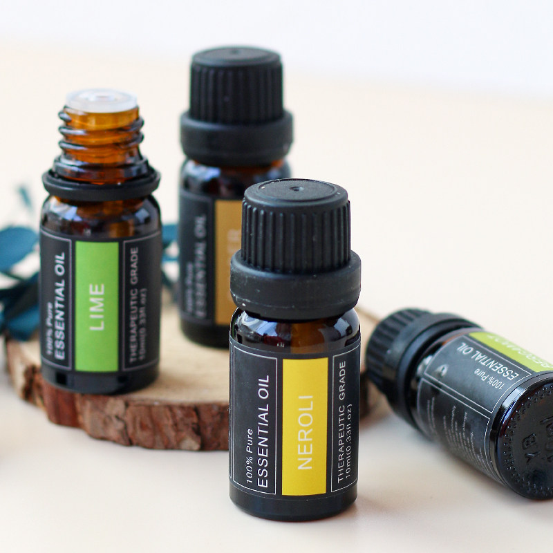 天然植物单方精油 功效香薰按摩蜡烛助眠扩香机补充液 薰衣草茶树