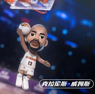 正品现货 王牌化身威姆斯确认款 CBA广东宏远队盲盒手办公仔玩偶