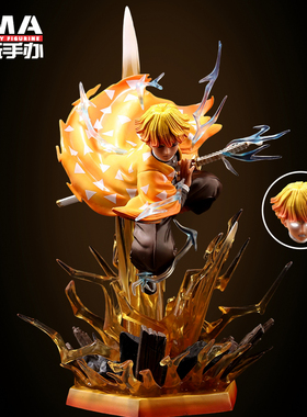 鬼灭之刃动漫gk系黑死牟继国缘一我妻善逸祢豆子手办模型雕像摆件