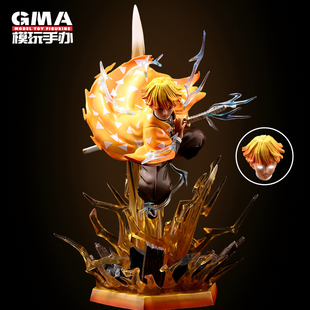 鬼灭之刃动漫gk系黑死牟继国缘一我妻善逸祢豆子手办模型雕像摆件