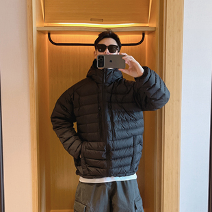 范哲贤2025冬季新款排骨羽绒服男士日系复古户外上衣轻薄外套潮牌