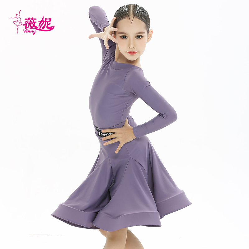 venny薇妮拉丁标准赛服新款女童比赛规定服儿童专业国标舞服分体